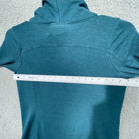 Under Armour Sweatshirt Womens Medium Green‎ Funnel Neck Loose Pullover Sweater - Picture 13 of 14
